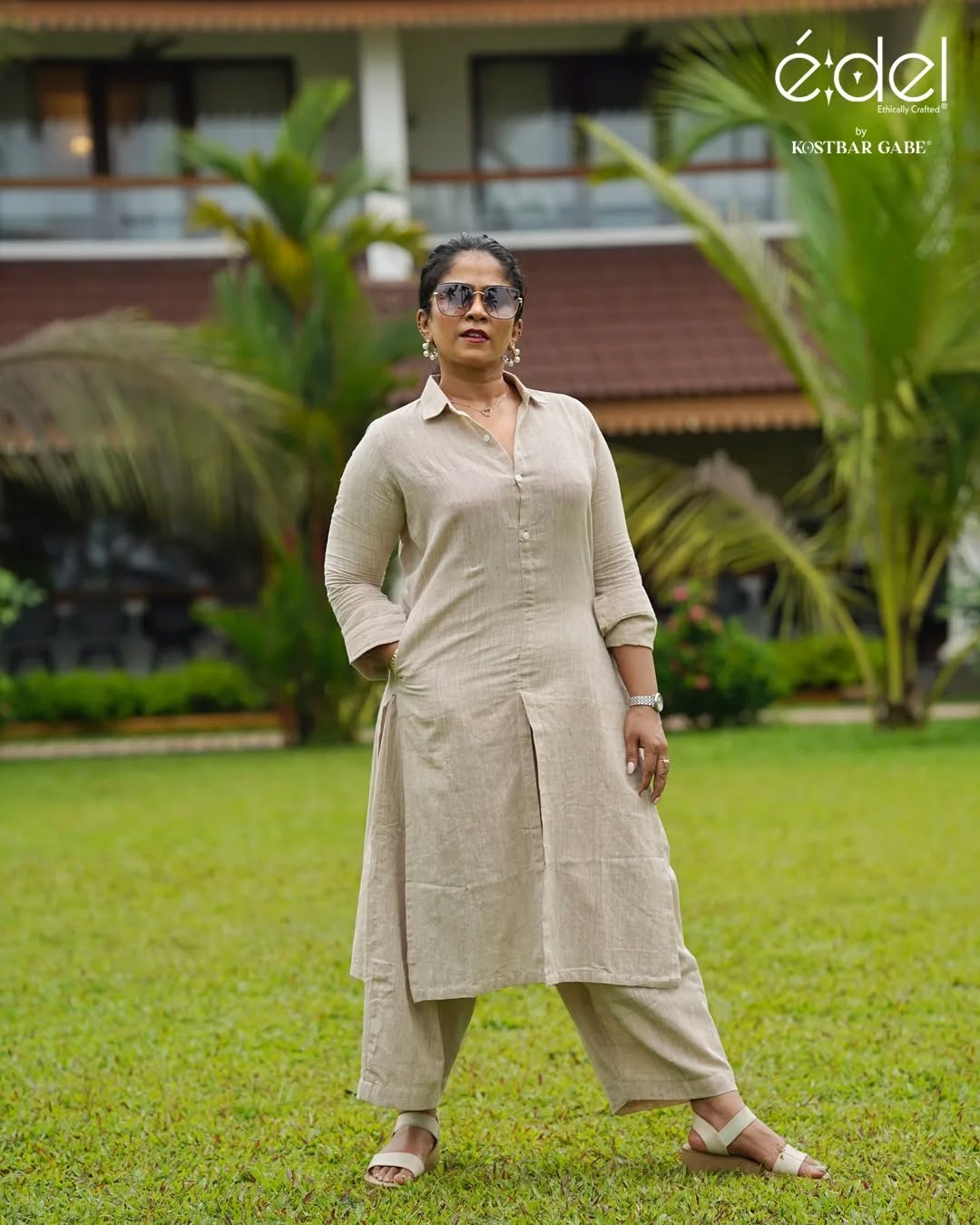 Earthy Grace Khadi Co-ord Set