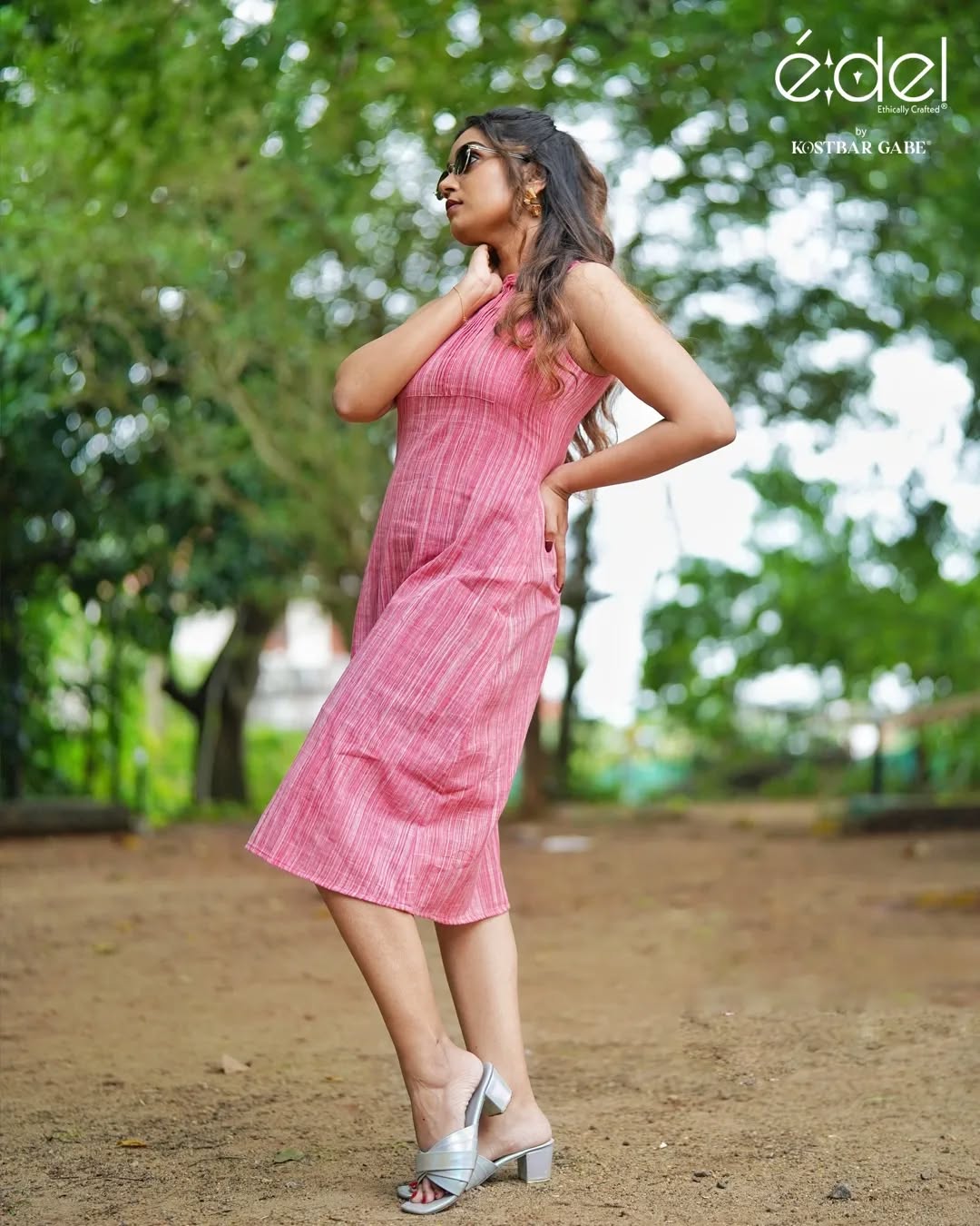 Blush Grove Khadi Dress