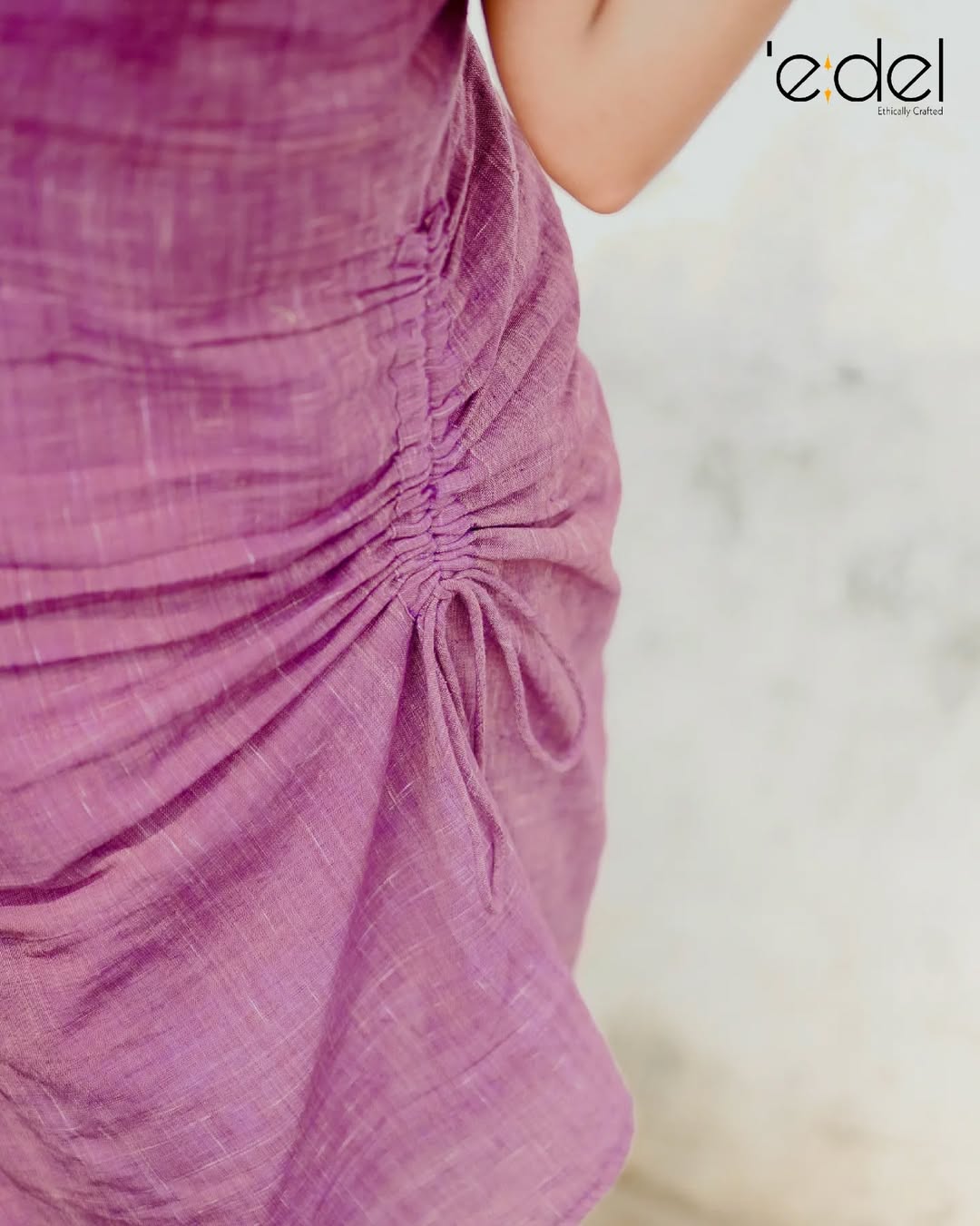 Mauve Mirage Khadi Dress