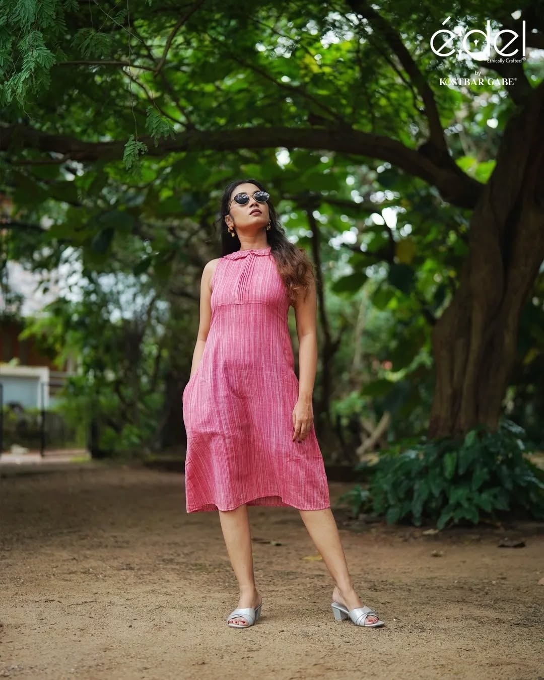Blush Grove Khadi Dress