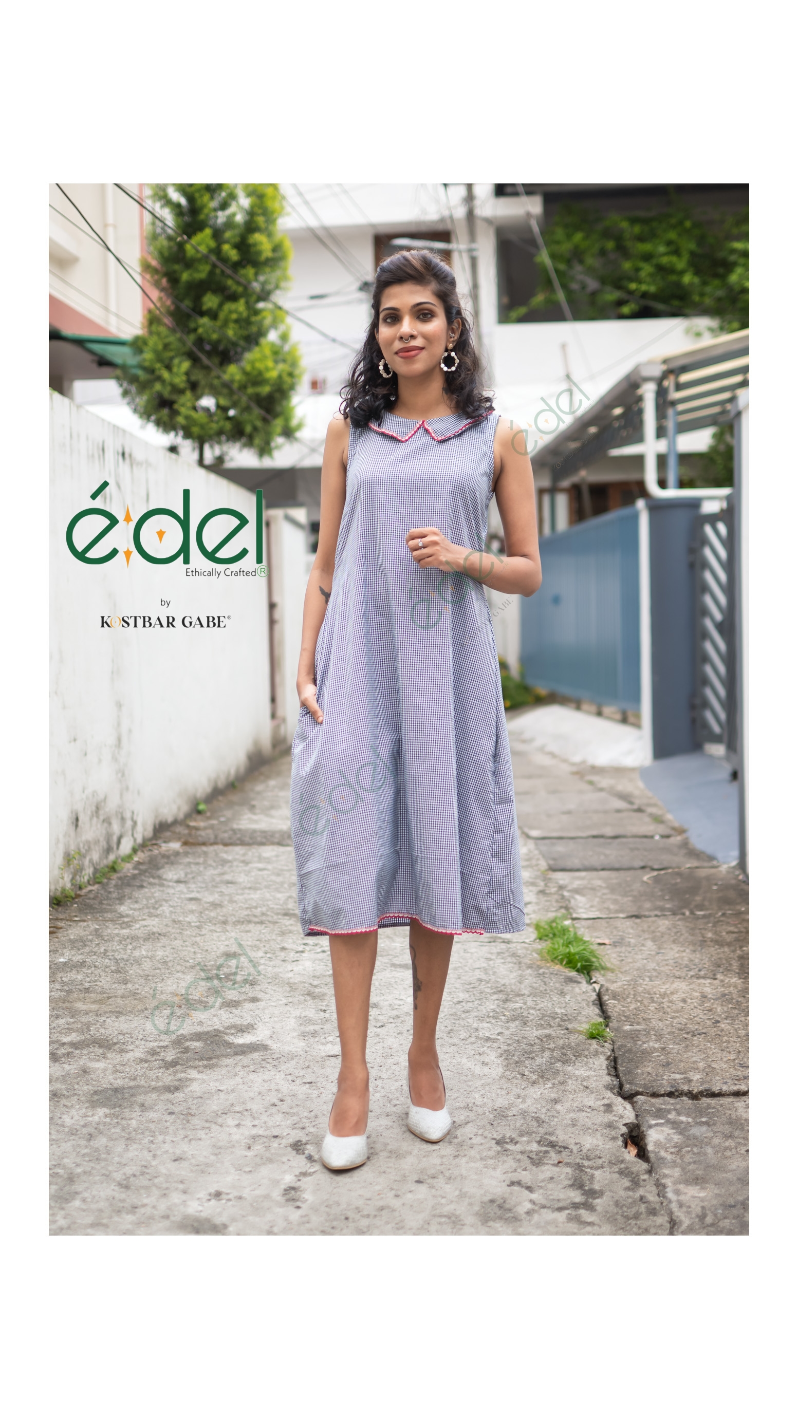 Gingham Charm A-line Dress
